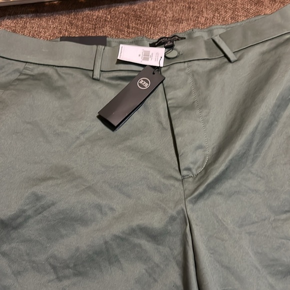 NWT Banana Republic 11” Green Emerson Shorts - Size 36 - Picture 2 of 6